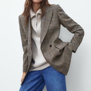 Massimo ditto houndsooth plaid blazer